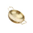 thumbnail image 1 of Stainless Steel Paella Pan Gratin Pan Soup Stock Pot Pot Mini Cookware Golden 18cm, 1 of 6