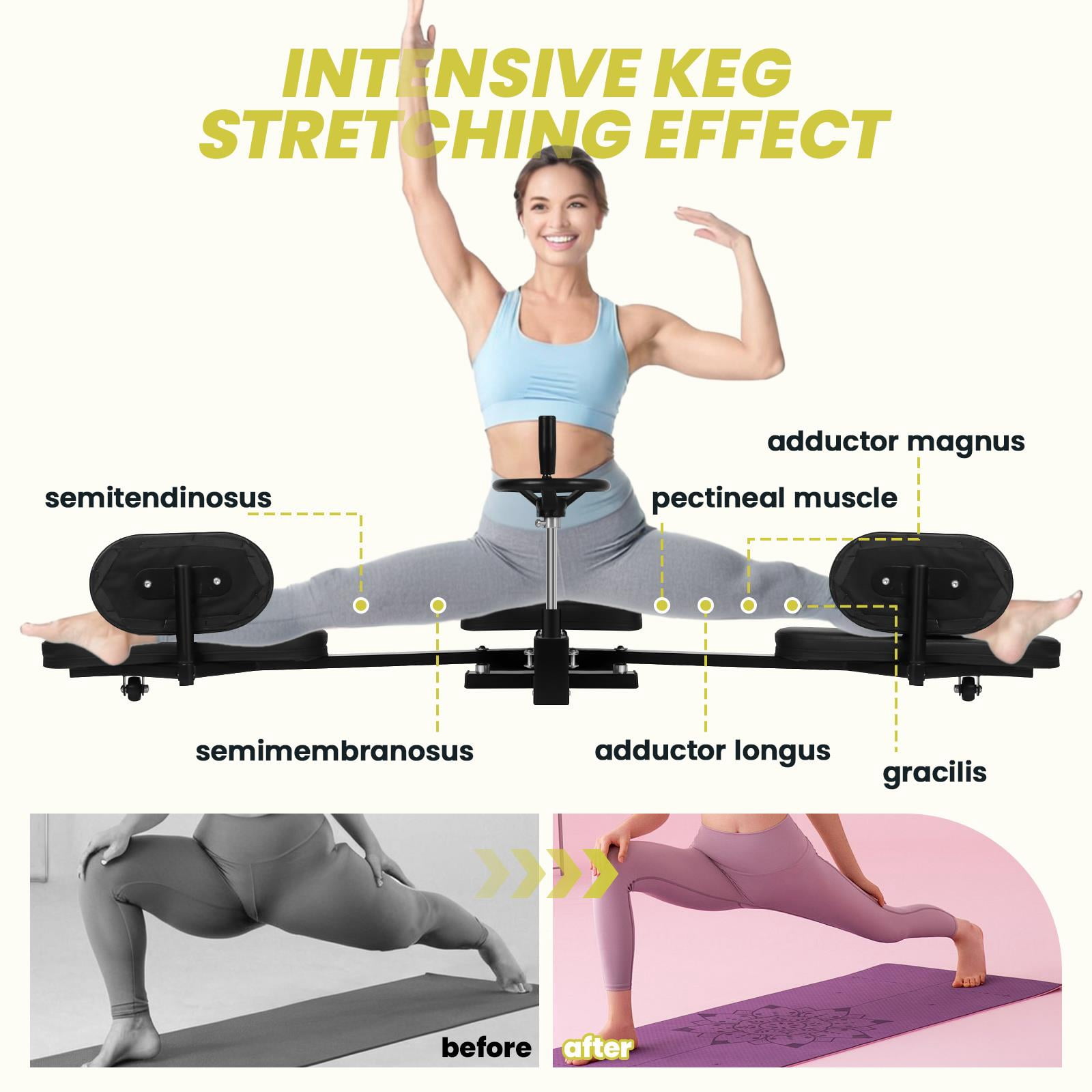 Stretcher Split Machine, 330LBS Flexibility Training Equipment, Stable  Durable Leg Stretching Training Machine,  210° Adjustment For Home Gym indoor, Black​
