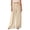 Beige-03, variant on Women's High-Waisted Flowy Wide Leg Pants with Pleated Detail Elastic Waist Loose Fit Trousers for Beach & Vacation
