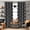 Black, variant on Moroccan Printed Room Darkening Blackout Grommet Curtains for Living Room Bedroom, 42 by 84 Inch, Off White/Grey (2 Panels)
