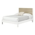 thumbnail image 4 of South Shore Munich Scandinavian Laminated Platform Bed, Full, White/Soft Elm, 4 of 11