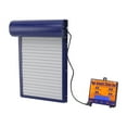 thumbnail image 3 of Puerta automática para gallinero con energía solar, abridor automático de puerta para gallinas con sensor de luz, temporizador y control remoto, color azul, 3 of 14