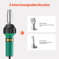 thumbnail image 3 of VEVOR Hot Air Plastic Welder 1600W PVC TPO Vinyl Heat Gun Torch & 5 Accessories, 3 of 9