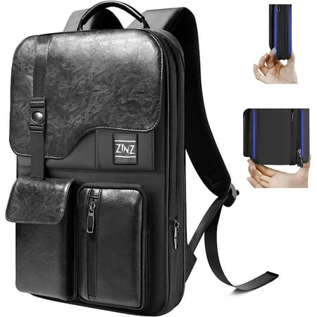 Slim & Expandable Laptop Backpack 15.6 Inch Business Backpack with USB ...