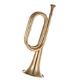 thumbnail image 3 of Corneta B Flat Bugle Call Trompeta Cuerno de caballería de latón con boquilla para banda escolar Caballería Orquesta militar TOMSHOO Corneta, 3 of 6