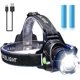 thumbnail image 1 of USB Rechargeable Headlamp, Zoomable Waterproof LED Head Torch for Camping Running Cycling Hiking Lighting with 3 Modes, 1 of 4