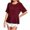 Wine-02, variant on Mittory Womens Tops Summer Short Sleeve T Shirts Dressy Casual Scooped Neck Loose Fit Blouses