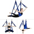 thumbnail image 2 of Active Silk Aerial Yoga Swing Set & Hammock Kit, compatible with Improved Yoga Inversions, Flexibility, Core Strength & Back Pain Relief Sen Black Black, 2 of 5