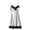 White, variant on Women's Satin Nightgown Silk Slip Dress Sleepwear Sexy V Neck Short Nightwear Black L