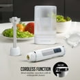 thumbnail image 3 of OVENTE Electric Cordless Immersion Hand Blender 8-Mixing Speed, Stainless Steel Blades, White HR781W, 3 of 9