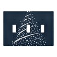 thumbnail image 2 of Dailycode Light Switch Plate Covers 2 Gang Wall Plate Plastics Outlet Covers for Kitchen Home Office Decor White Starry Christmas Tree, 2 of 8