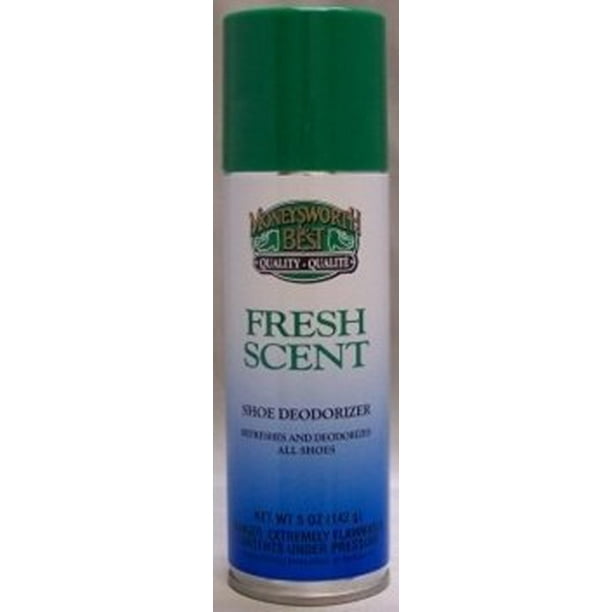 Moneysworth & Best Fresh Scent Shoe Deodorizer Spray 5 Ounces