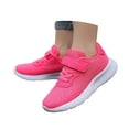 thumbnail image 3 of Girls Sneakers Kids Breathable Mesh Slip On Sneakers Lightweight Boys Sports Shoes For Indoor Outdoor Training Tennis Running Active Play Hot Pink 5-5.5 Years, 3 of 9