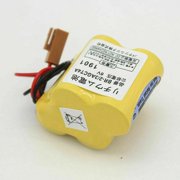 (1-Pack) BR-2/3AGCT4A 6V 4400mAh Replacement Lithium Battery Non-rechargeable for FANUC A98L-0031-0025 CNC System with Brown Plug