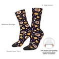 thumbnail image 4 of KLL Turkey And Autumn Print Cool Socks Men's Women's Crew Socks Funny Crazy Novelty Stockings, 4 of 6