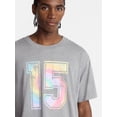 thumbnail image 4 of No Boundaries Pride Boxy Fit Cropped Tee with Short Sleeves, Men's Sizes XS-5XL, 4 of 5