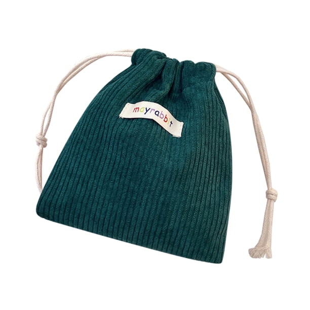 Organizador de Bolsa de Almacenamiento Corduroy Organizador de Banda Elástica, Bolsa de Lápiz Labial de Fragmento, Bolsa Portátil de Almacenamiento Cosmético Bolsa Cosmética Pequeña