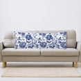 thumbnail image 2 of Blue and White Porcelain Floral Body Pillow Cover Modern Vintage Chinoiserie Decorative Long Pillow Case with Zipper Farmhouse Bedding Pillowcase Soft Cushion Pillow Covers for Bedroom,Couch,20"x54", 2 of 5