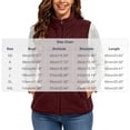 thumbnail image 5 of Diufon Fleece Vest for Women Full Zip Stand Collared Sleeveless Jackets Fall Winter Warm Outerwear with Pockets, 5 of 7