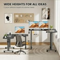 thumbnail image 4 of Flycity Electric L Shaped Standing Desk Adjustable Height, 63" x 55" Corner Stand Up Desk, Dual Motor Sit Stand Desk Computer Desk, Home Office Desk with 3 Memory Preset & Child Lock, Black, 4 of 8