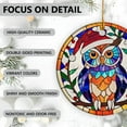 thumbnail image 4 of Owl Ornaments Ceramic For Christmas, Stained Glass Ornaments Ceramic Christmas 2025, 4 of 7