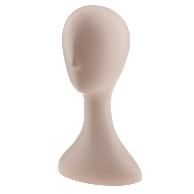BELOVING Pro Female Mannequin Manikin Head Hair Glasses Display Model Stand Beige Skin Color