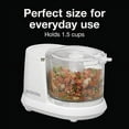 thumbnail image 2 of Proctor Silex Durable Mini Food Processor & Vegetable Chopper to Chop, Puree & Emulsify, 1.5 Cup, White, 2 of 7