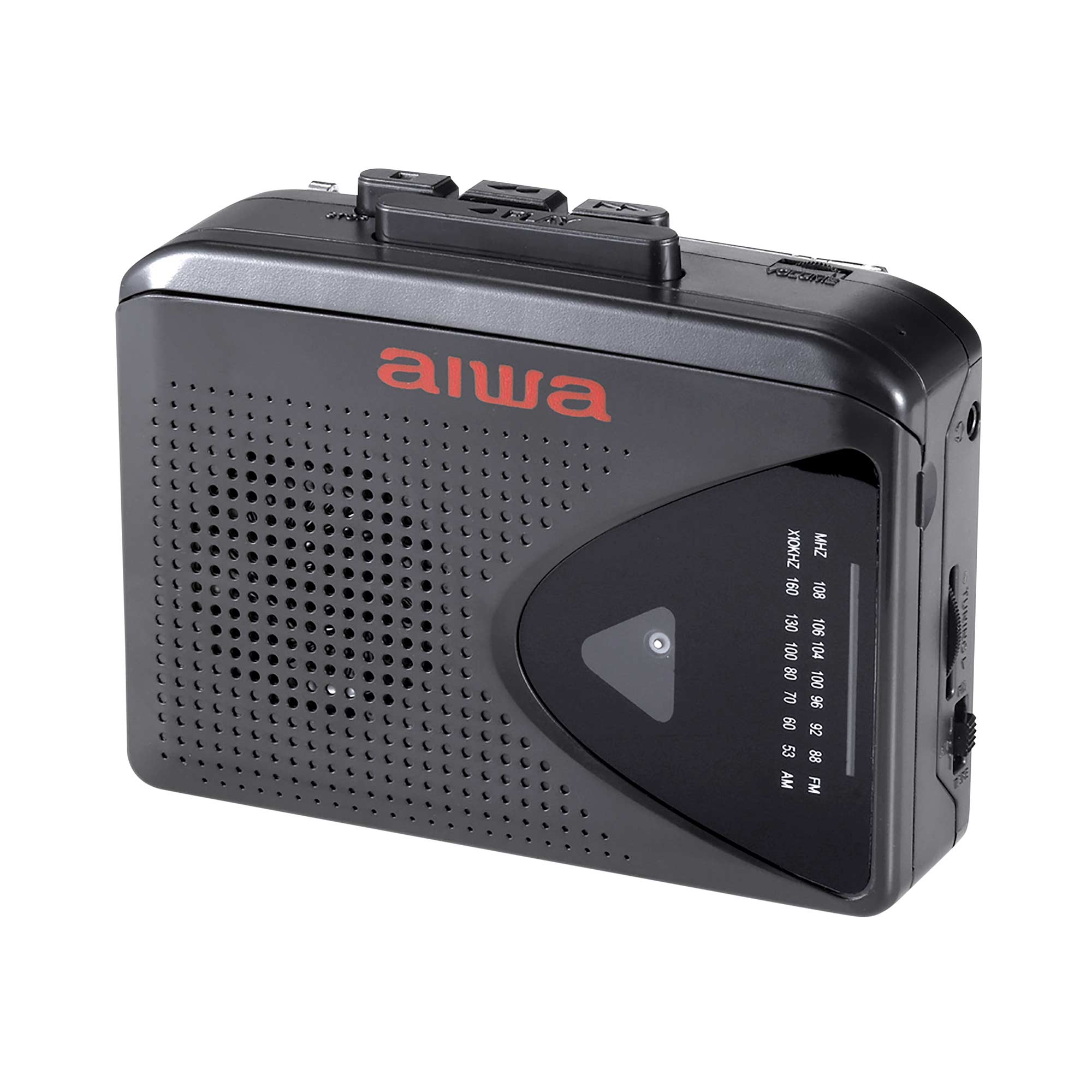 Aiwa Street Cassette Player & Earbuds with FM/AM Radio – Portable Tape Player, Includes Wired Earbuds, Compact Design, Uses 2 AA Batteries (Not Included), Retro Audio Player for Music Lovers