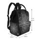 thumbnail image 2 of Disketp A Web With A Spider Mochila de Pañales de Gran Capacidad con Múltiples Bolsillos, Mochila de Viaje Multifuncional para Bebé, Unisex, Moderna y Resistente, 2 of 6