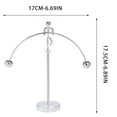 thumbnail image 2 of UUHYTG Electroplated Balancing Sculpture Art Piece with Physics Design, Non-Tipping Metal Figurine for Desk Decor, Conversation Starter Sculpture for Living Room Office and Shelf Display, 2 of 6