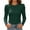 Green, variant on Mutghys Pullover Sweaters for Women Puff Shoulders Crew Neck Solid Color Sweaters Daily Dating Party Fall Winter Warm Comfy Top S-3XL