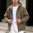 thumbnail image 4 of Bxsruta Mens Windbreaker Lightweight Hooded Full Zip Athletic Jacket Casual Outdoor Coat, 4 of 6