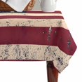 thumbnail image 4 of Vintage American Flag Table Cloth Waterproof Tablecloths, Retro Rustic USA Flag Tablecloth Dining Table Cover for Kitchen Party Tabletop Outdoor, Rectangle Tablecloth 60x102 Inch, 4 of 9