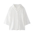 thumbnail image 3 of HH TRAF Blusas elegantes de moda para mujer, blusas estampadas de manga larga con un solo pecho, camisas de cuello vuelto de 8 colores para mujer, ropa de calle, 3 of 5