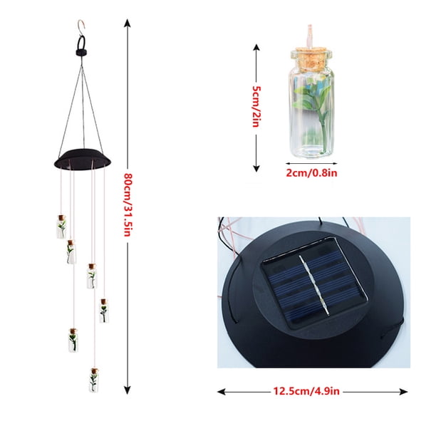DESE DESANDO ALAS LUCES DE CAMPANA DE VIENTO LED, LÁMPARA DE VIENTO, Para La Sala de Estar de Techo de Jardín, Césped, Fiesta de Navidad