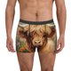thumbnail image 1 of Balery Cute Floral Cow Calzoncillos bóxer para hombre, ropa interior de algodón suave y transpirable con cinturilla de nailon-XX-Large, 1 of 5