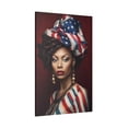 thumbnail image 2 of "Patriotic Beauty: A Young Woman Embracing Her Heritage" - Matte Canvas, Stretched, 2 of 2