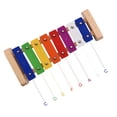 thumbnail image 5 of Colorful Wood Pine Xylophone 8-Note  C Key Percussion Toddle Kid Musical Toy, 5 of 5