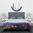 thumbnail image 2 of Designart 'Watercolor Painting Flower in Meadow' Traditional Duvet Cover Set, 2 of 4
