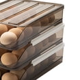 thumbnail image 3 of Refrigerator Preservation Storage Box Rolling Multilayer Transparent Egg Storage Box for Kitchen Three Layers, 3 of 5