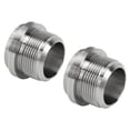 thumbnail image 4 of Weldable Thread Hose Adapter,1 Pair AN20 Stainless Stainless Steel Welded Fitting Adapter Car Weldable Fuel Tank Fitting Time-Tested Durability, 4 of 5