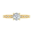 thumbnail image 3 of 1 Carat Diamond Engagement Ring in 14K Yellow Gold (Ring Size 10.25), 3 of 4