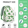 thumbnail image 2 of Cute Cartoon Frog and Mushroom Print Backpack for Student Durable Composite Oxford Cloth, Waterproof Scratch-Resistant, Comfortable Adjustable Straps, Multifunctional for School and Outdoors, 2 of 6