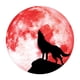 thumbnail image 1 of Creative Luminous Moon Wall Stickers Halloween Decoration Stickers Luminous Wolf, 1 of 2