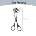 thumbnail image 2 of Stainless Steel Meat Baller, Ball Maker, Meatball Scoop, Non-Stick Baller, Tongs Meat Ball Maker Mold Cake Pop, Ice Tongs, Meatball Maker Tool for Kitchen Cooking, 1 Pcs, 6.3 Inches, 2 of 6