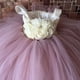 thumbnail image 3 of Vestido de tul con tutú para niña de las flores, largo hasta los tobillos, para niña, de princesa, para fiesta de boda, desfile de niños, 3 of 5