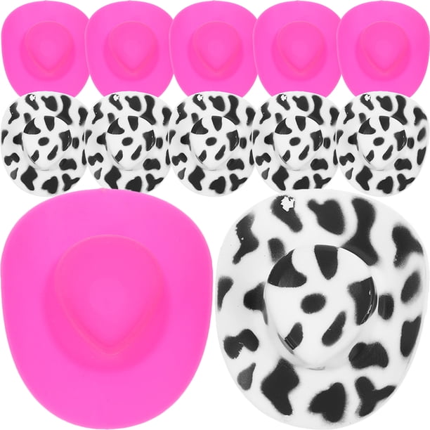 20 piezas de pequeños sombreros de vaquero, delicados sombreros de muñeca, sombreros en miniatura, adorables mini sombreros artesanales