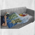 thumbnail image 6 of Autism Soft Flannel Fleece Throw Blanket, Never Lose Hope Raise Awareness and Love Theme with a Heart and Letters Hanging, Cozy Plush for Indoor and Outdoor Use, 60" x 80", Multicolor, by Ambesonne, 6 of 6