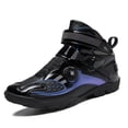 thumbnail image 4 of Men's and women's all-season motorcycle riding boots and motorcycle shoes,Black and blue,40, 4 of 16