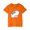 Orange C, variant on Nilvkv Girls Summer Tops, Shirts for Girls, Baseball Print Round Neck Short Sleeve Cotton Top Casual Orange 4-5 Years